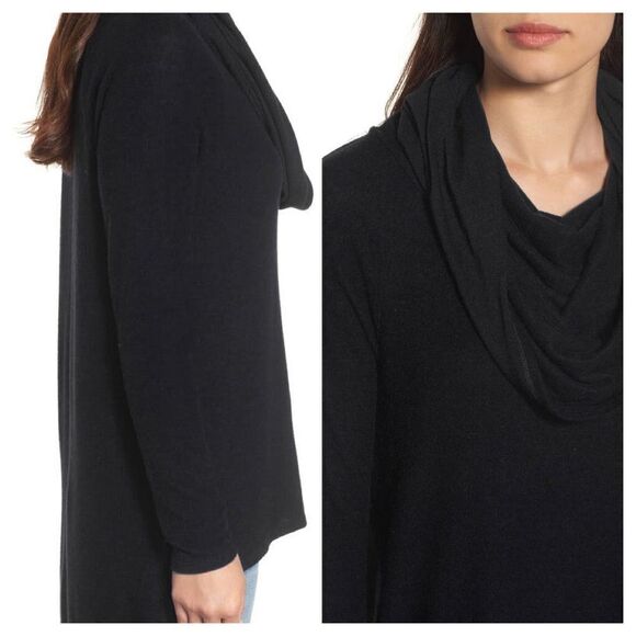 Gibson Convertible Neckline Cozy Fleece Tunic Size Medium - Picture 2 of 11